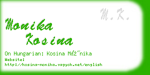 monika kosina business card